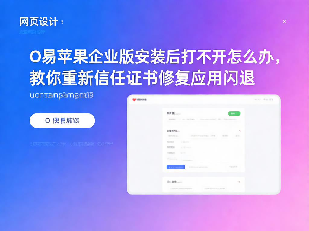 企业证书信任设置界面